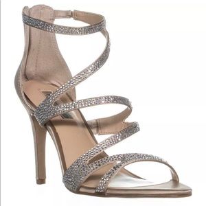 IINC  Strappy Evening Sandals, Bisque
